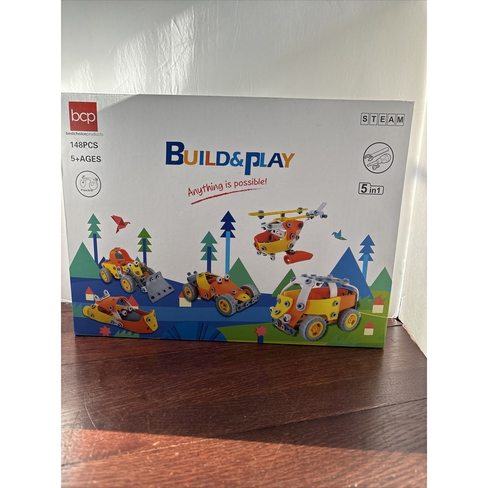 Build And Play  STEAM  5in1 ,‎ 148 Pcs, Complete